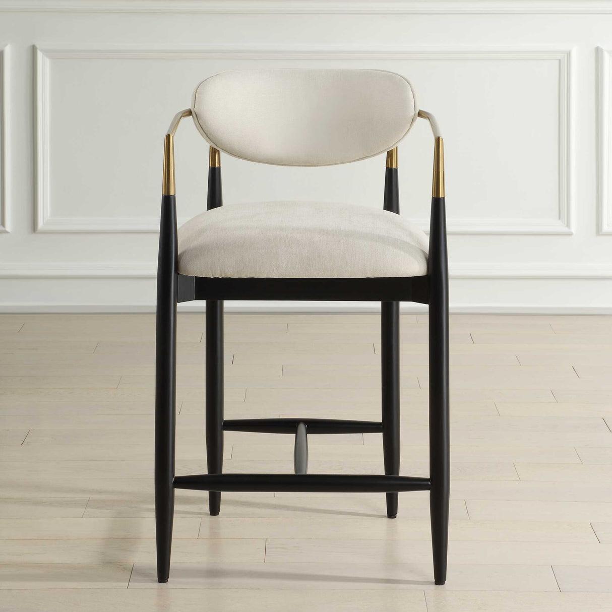   Modern European furniture - White Velvet Counter Stool - www.oroa.com | Oroa.com