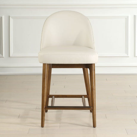   Modern European furniture - Cream Leather Inspired Counter Stool - www.oroa.com | Oroa.com