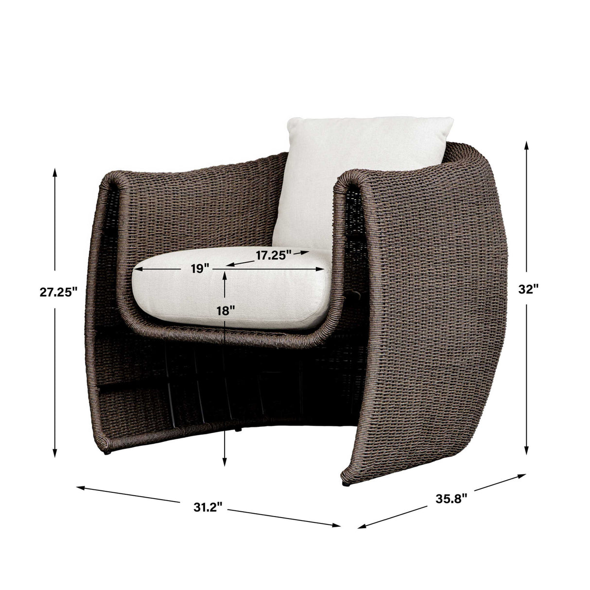   Modern European furniture - Woven Wicker Outdoor Lounge Chair - www.oroa.com | Oroa.com