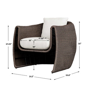   Modern European furniture - Woven Wicker Outdoor Lounge Chair - www.oroa.com | Oroa.com