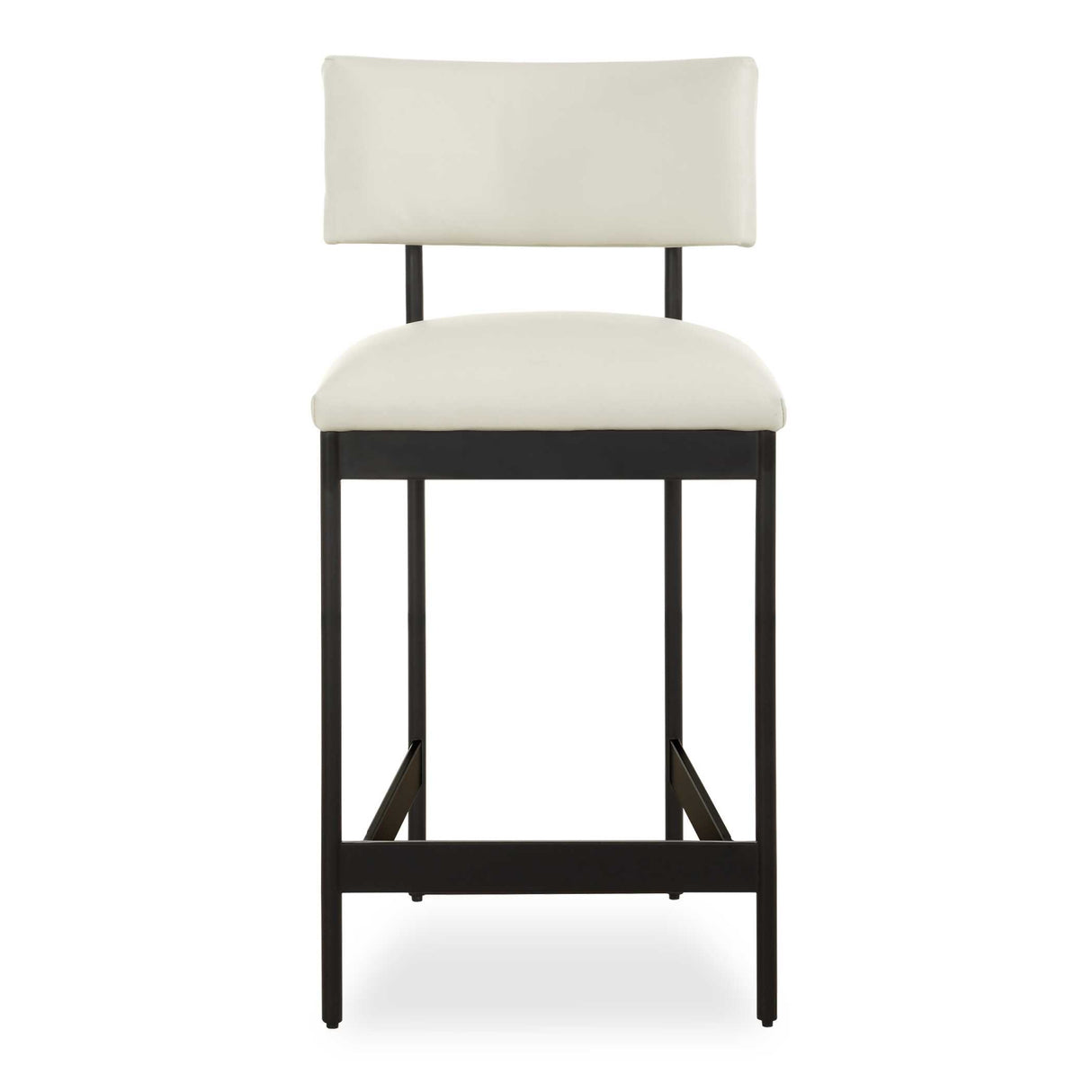   White Leather Counter Stool | Oroa.com