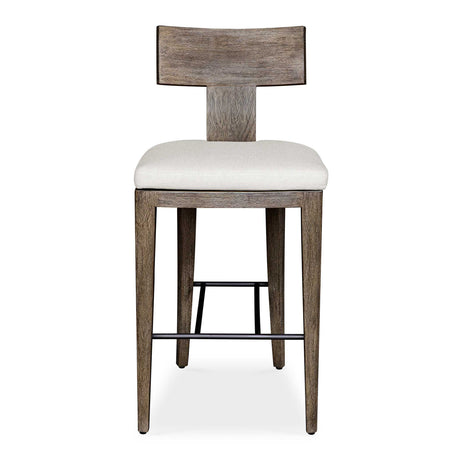   Modern European furniture - Mahogany T-Shaped Outdoor Bar Stool  - www.oroa.com | Oroa.com
