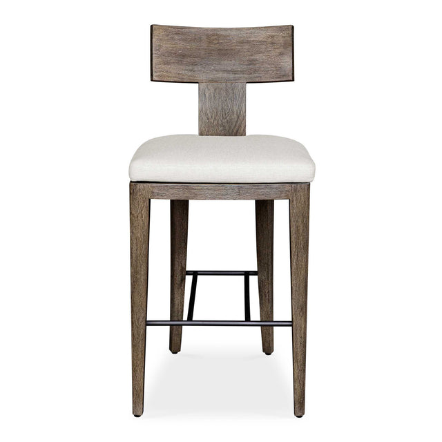 Modern European furniture - Mahogany T-Shaped Outdoor Bar Stool  - www.oroa.com