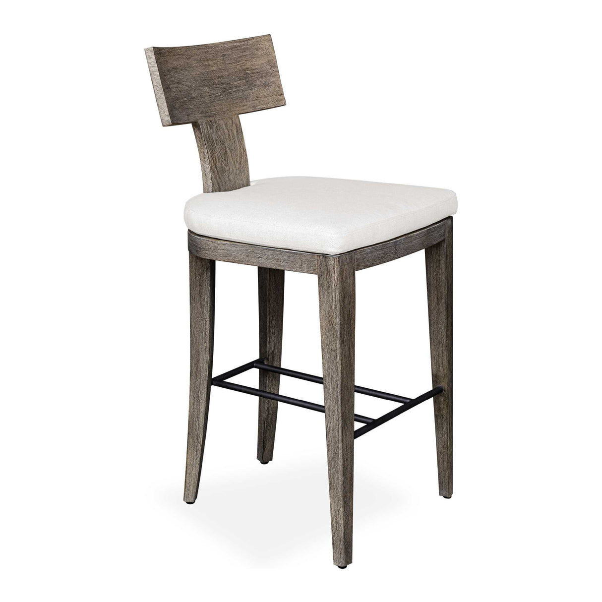   Modern European furniture - Mahogany T-Shaped Outdoor Bar Stool  - www.oroa.com | Oroa.com