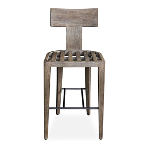   Modern European furniture - Mahogany T-Shaped Outdoor Bar Stool  - www.oroa.com | Oroa.com
