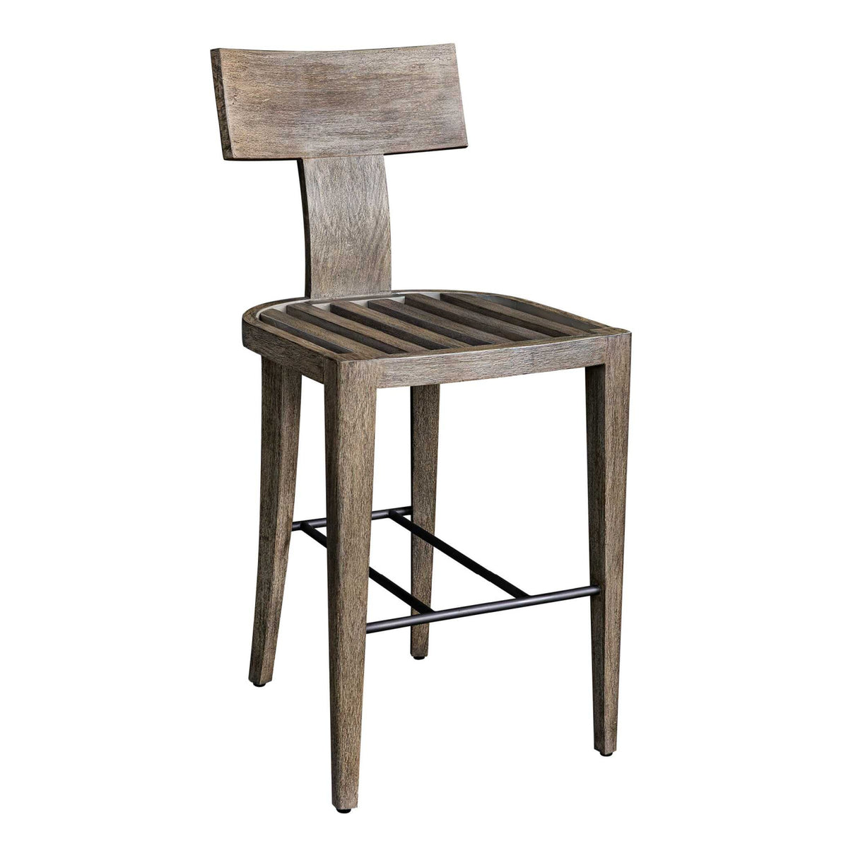   Modern European furniture - Mahogany T-Shaped Outdoor Bar Stool  - www.oroa.com | Oroa.com