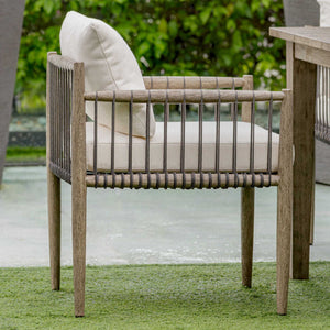   Modern European furniture - Gray Mahogany Outdoor Dining Chair - www.oroa.com | Oroa.com
