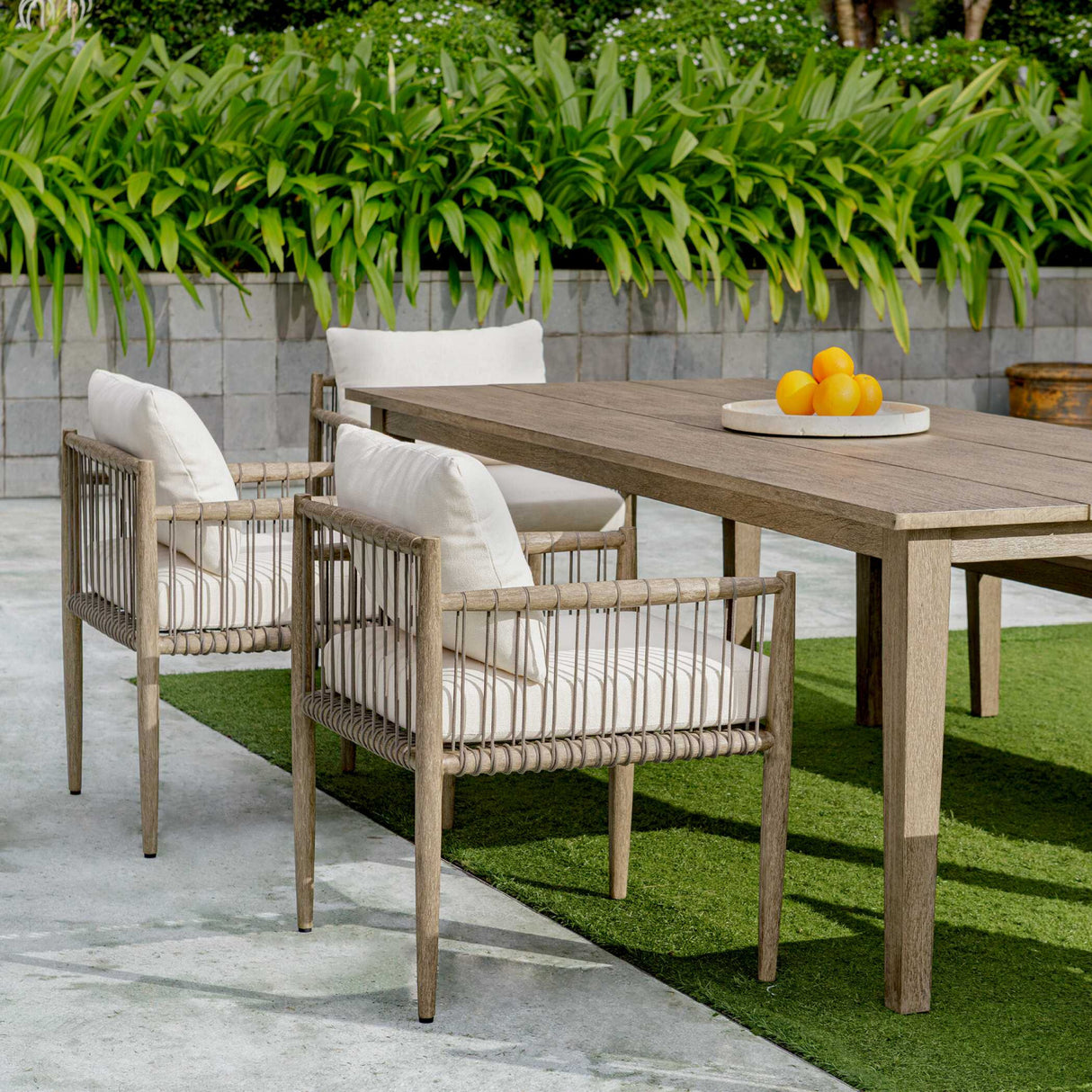   Modern European furniture - Gray Mahogany Outdoor Dining Chair - www.oroa.com | Oroa.com