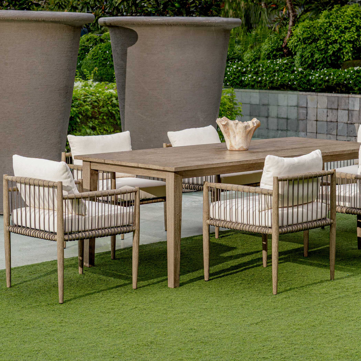   Modern European furniture - Gray Mahogany Outdoor Dining Chair - www.oroa.com | Oroa.com