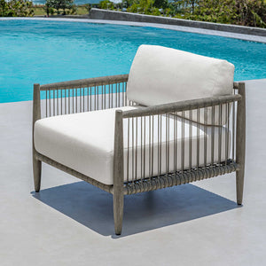   Modern European furniture - Gray Mahogany Outdoor Lounge Chair - www.oroa.com | Oroa.com