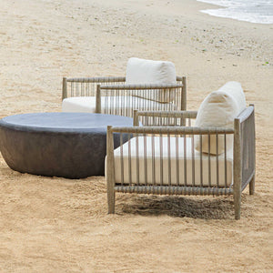   Modern European furniture - Gray Mahogany Outdoor Lounge Chair - www.oroa.com | Oroa.com