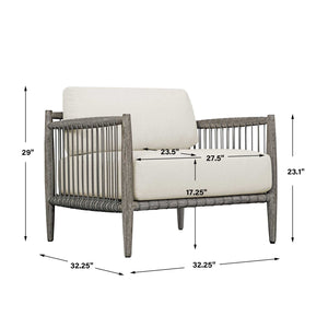   Modern European furniture - Gray Mahogany Outdoor Lounge Chair - www.oroa.com | Oroa.com
