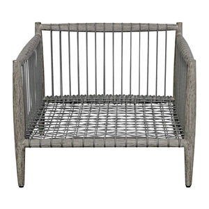   Modern European furniture - Gray Mahogany Outdoor Lounge Chair - www.oroa.com | Oroa.com