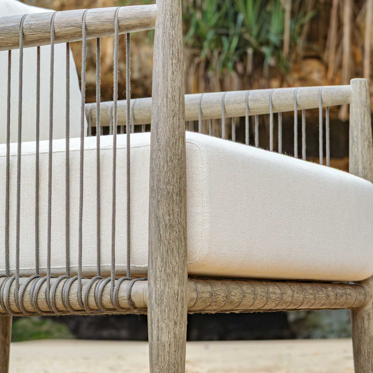   Modern European furniture - Gray Mahogany Outdoor Lounge Chair - www.oroa.com | Oroa.com