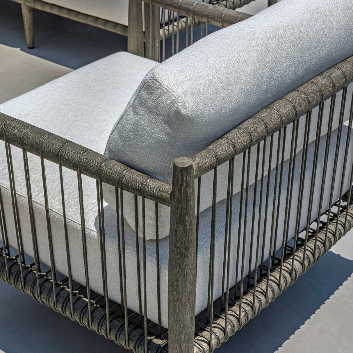  Modern European furniture - Gray Mahogany Outdoor Lounge Chair - www.oroa.com | Oroa.com