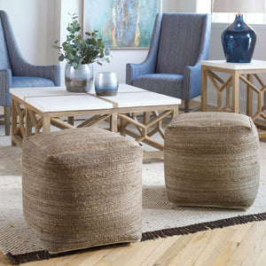   Modern European furniture - Natural Hemp Fibers Pouf - www.oroa.com | Oroa.com