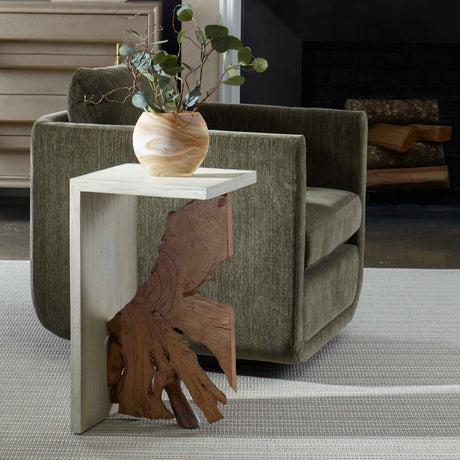   Two-Toned Teak Accent Table | Oroa.com