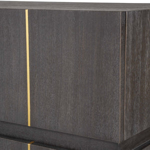   Modern European furniture - Dark Acacia 3-Drawer Chest - www.oroa.com | Oroa.com