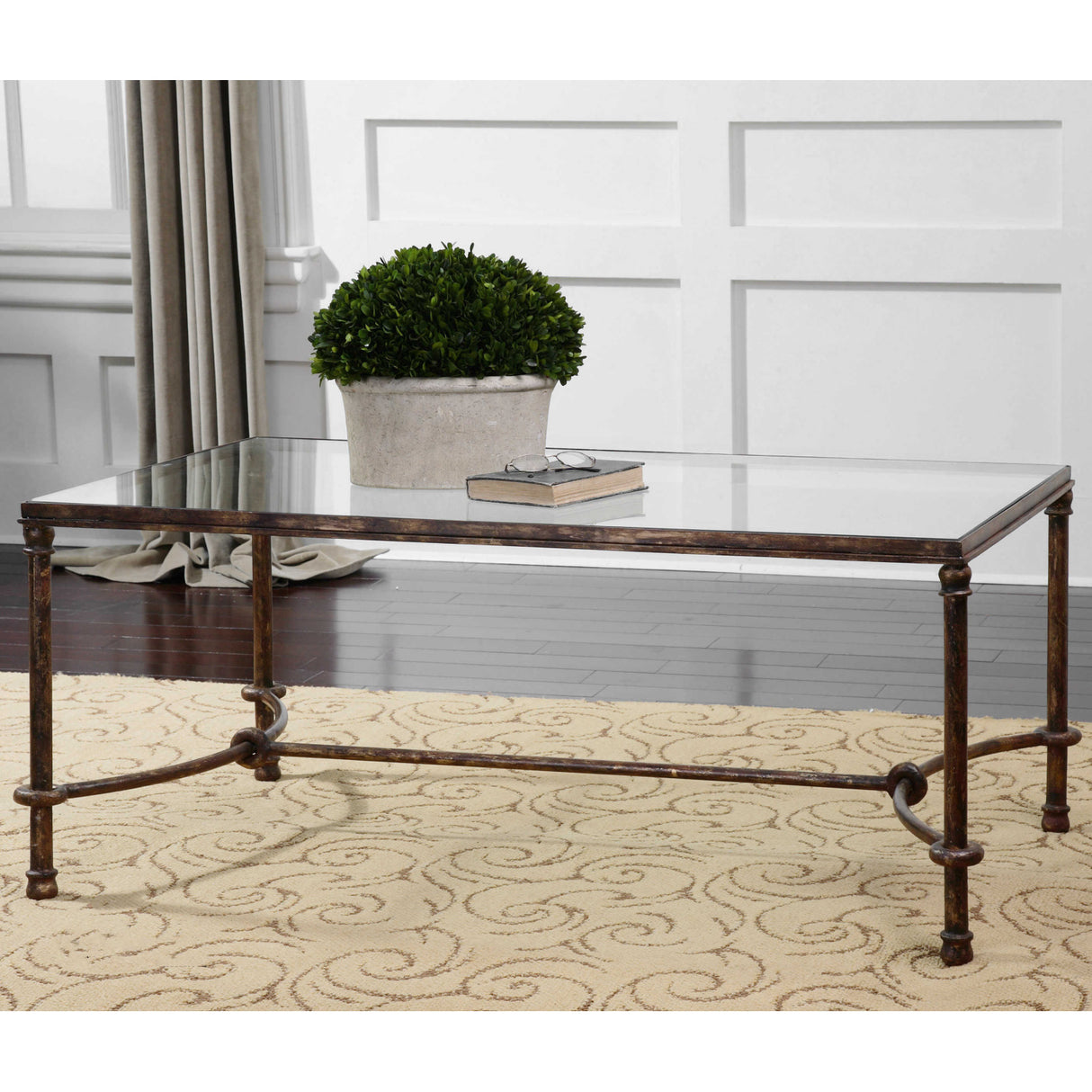   Bronze Framed Coffee Table | Oroa.com