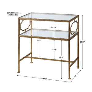   Modern European furniture - Gold Framed Side Table - www.oroa.com | Oroa.com