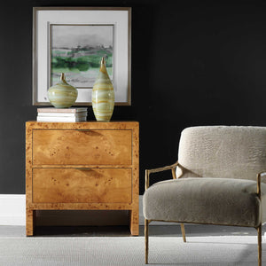   Modern European furniture - 2-Drawer Burl Accent Chest - www.oroa.com | Oroa.com