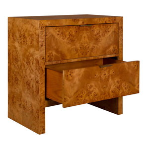   Modern European furniture - 2-Drawer Burl Accent Chest - www.oroa.com | Oroa.com