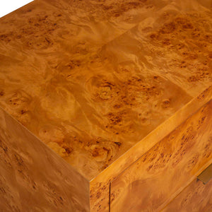   Modern European furniture - 2-Drawer Burl Accent Chest - www.oroa.com | Oroa.com