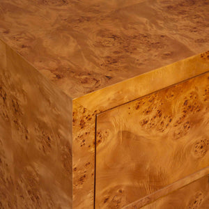   Modern European furniture - 2-Drawer Burl Accent Chest - www.oroa.com | Oroa.com