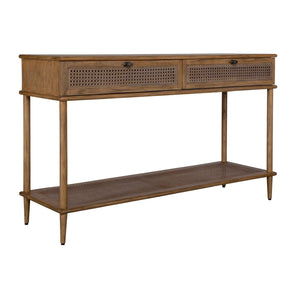   Modern European furniture - 2 -Drawer Cane Console Table - www.oroa.com | Oroa.com