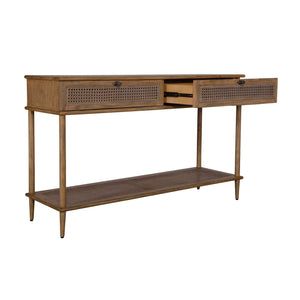   Modern European furniture - 2 -Drawer Cane Console Table - www.oroa.com | Oroa.com