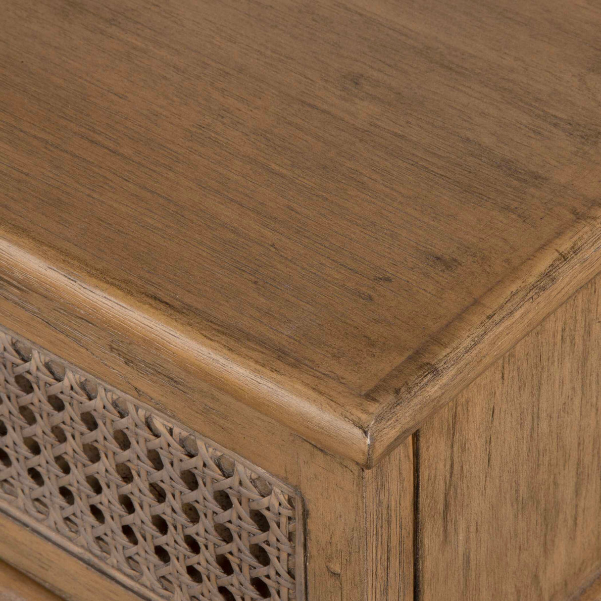   Modern European furniture - 2 -Drawer Cane Console Table - www.oroa.com | Oroa.com