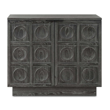   Modern European furniture - Circle Carved Elm 2-Door Cabinet - www.oroa.com | Oroa.com