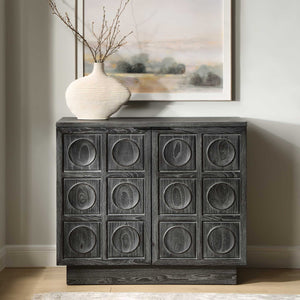   Modern European furniture - Circle Carved Elm 2-Door Cabinet - www.oroa.com | Oroa.com