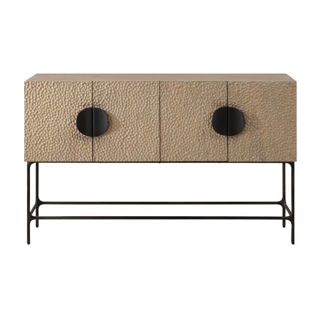 Modern European furniture - Elm Veneer 4-Door Cabinet - www.oroa.com