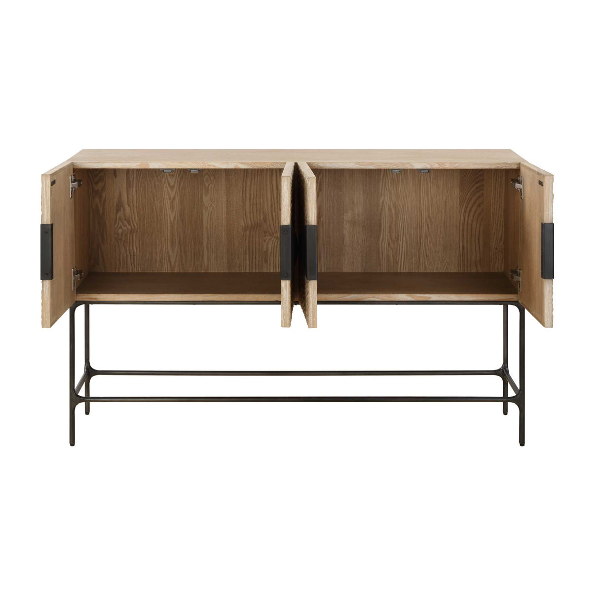   Modern European furniture - Elm Veneer 4-Door Cabinet - www.oroa.com | Oroa.com