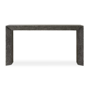   Chiseled Black Elm Console Table | Oroa.com