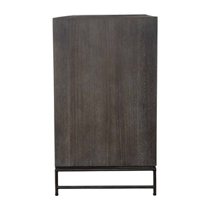   Modern European furniture - Gray Glazed Acacia 3-Drawer Chest - www.oroa.com | Oroa.com