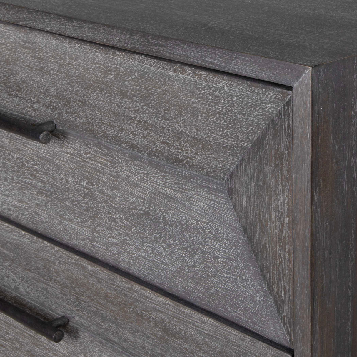   Modern European furniture - Gray Glazed Acacia 3-Drawer Chest - www.oroa.com | Oroa.com