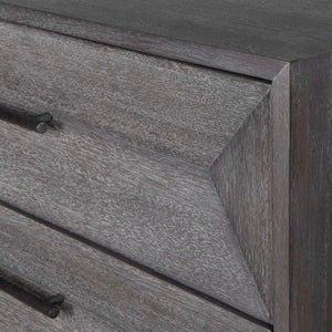   Modern European furniture - Gray Glazed Acacia 3-Drawer Chest - www.oroa.com | Oroa.com