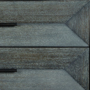   Modern European furniture - Gray Glazed Acacia 3-Drawer Chest - www.oroa.com | Oroa.com