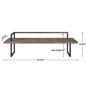   Solid Fir Wood Bench | Oroa.com