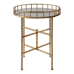   Modern European furniture - Gold Framed Mirror Accent Table - www.oroa.com | Oroa.com