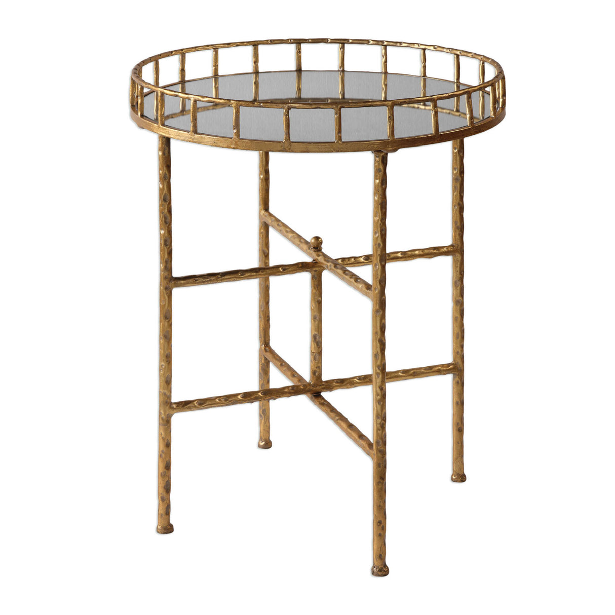   Modern European furniture - Gold Framed Mirror Accent Table - www.oroa.com | Oroa.com