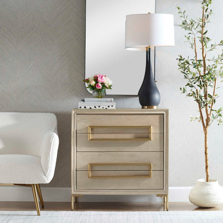   Modern European furniture - Light Oak 4-Drawer Accent Chest - www.oroa.com | Oroa.com