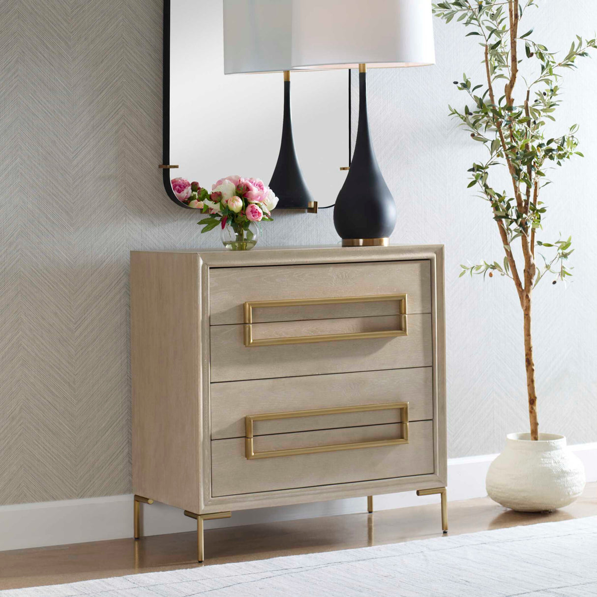   Modern European furniture - Light Oak 4-Drawer Accent Chest - www.oroa.com | Oroa.com