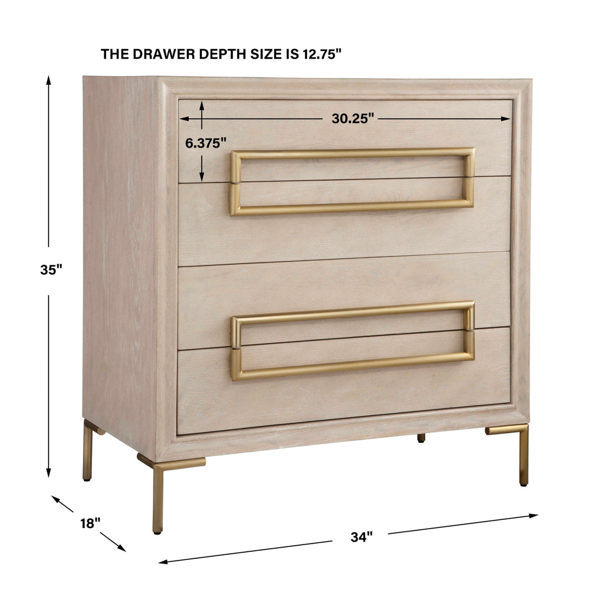   Modern European furniture - Light Oak 4-Drawer Accent Chest - www.oroa.com | Oroa.com