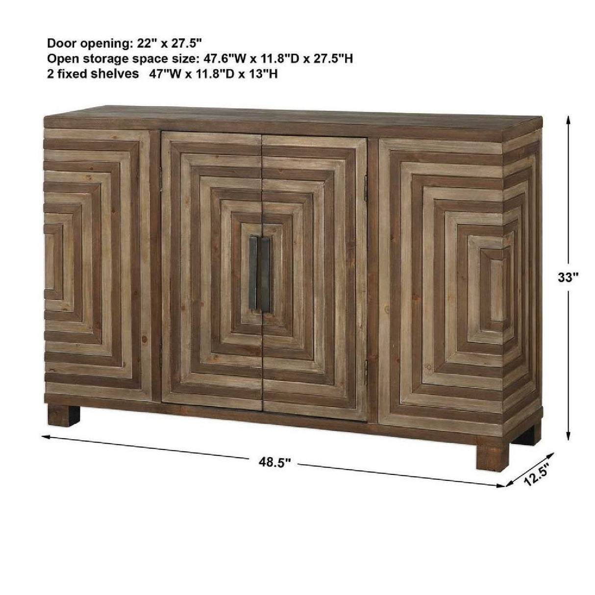   Modern European furniture - Fir Wood Parquet Console Cabinet - www.oroa.com | Oroa.com