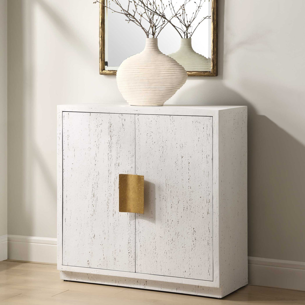   Modern European furniture - White 2-Door Cabinet - www.oroa.com | Oroa.com