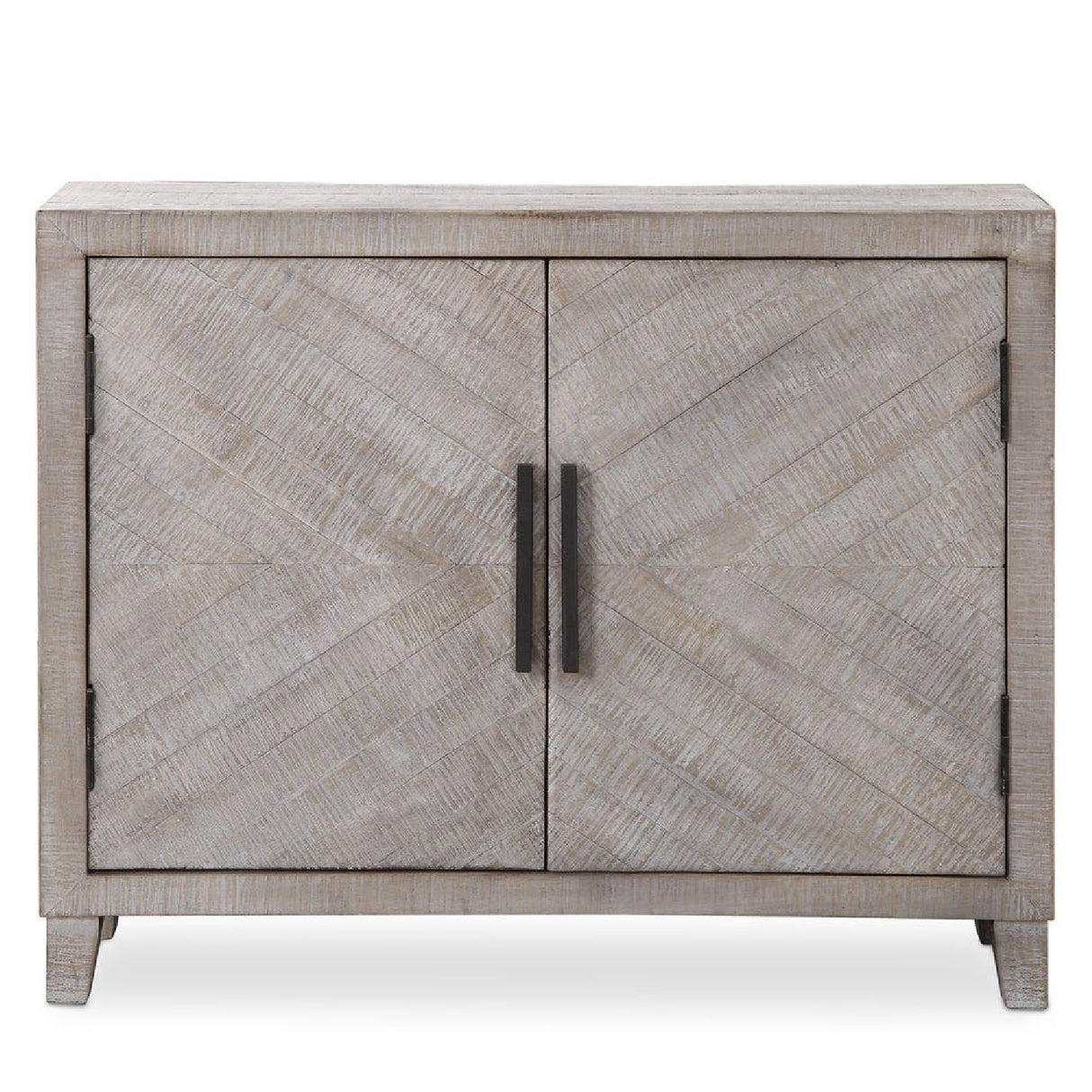   Modern European furniture - Whitewashed Fir Wood 2-Door Cabinet - www.oroa.com | Oroa.com