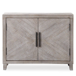   Modern European furniture - Whitewashed Fir Wood 2-Door Cabinet - www.oroa.com | Oroa.com